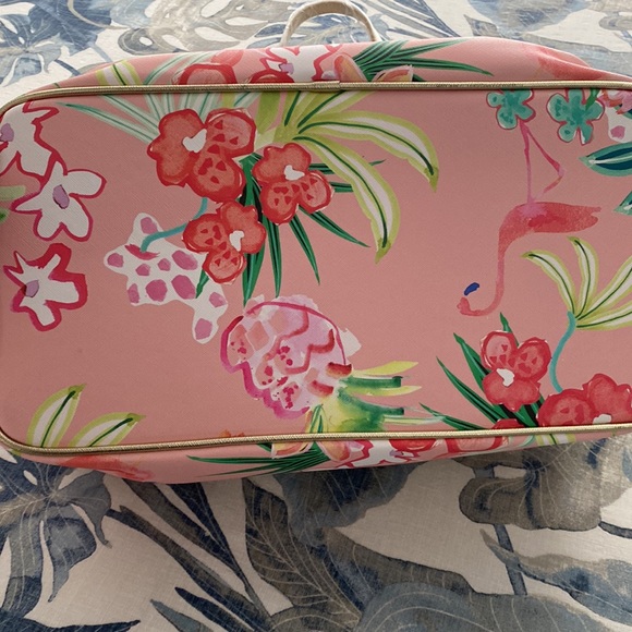 New Spartina Retreat Jetsetter tote flamingo floral - Picture 4 of 6